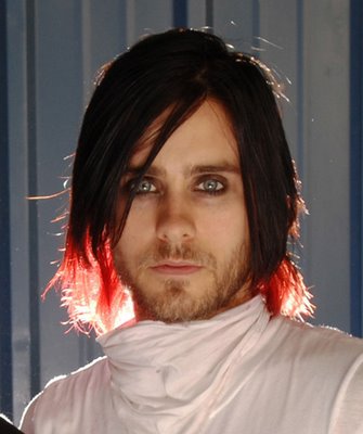 red 7 hair
 on Emo hair at the beginning of 30 Seconds to Mars when that was their ...