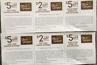 Olive Garden Printable Coupons May 2018