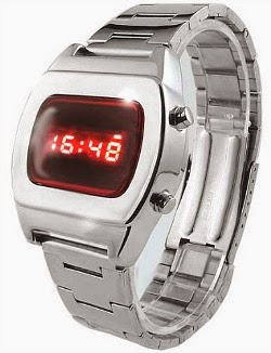 70s LED Watch with red display