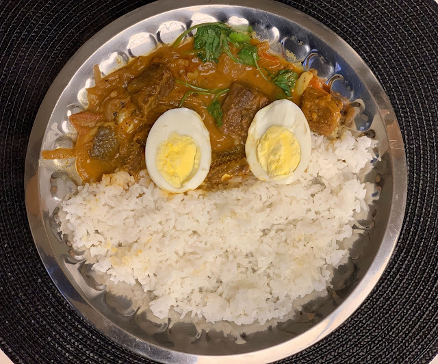 Karavad curry aka dried fish curry