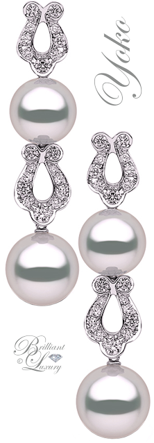 ♦Yoko London Calla Lily pearl earrings #pantone #jewelry #grey #brilliantluxury