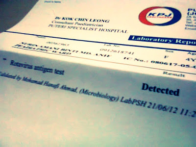 Labatory Report - Rotavirus Detected!