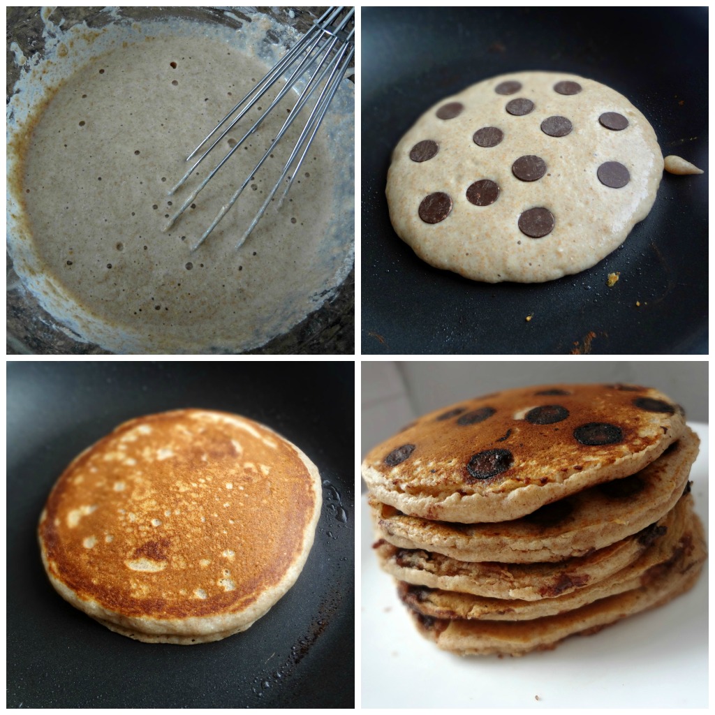 The Cooking Actress Whole Wheat Chocolate Chip Pancakes