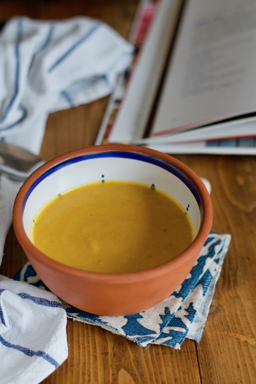 A bowl of Zanzibar-inspired Carrot and Coconut Soup · Lisa Stefan