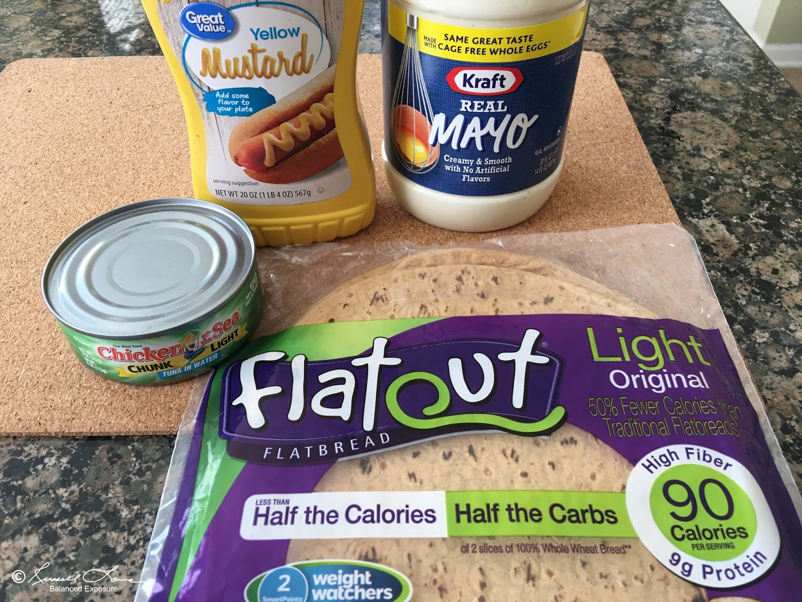 Russ' Culinary Adventures Tuna Flatbread Mayo Mustard