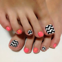 nail toe summer step designs