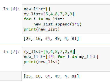 python | List comprehension: Python | List comprehension