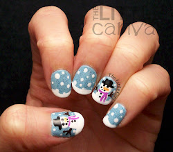 snowman nails manicure nail snowmen canvas polishes longer try again let take