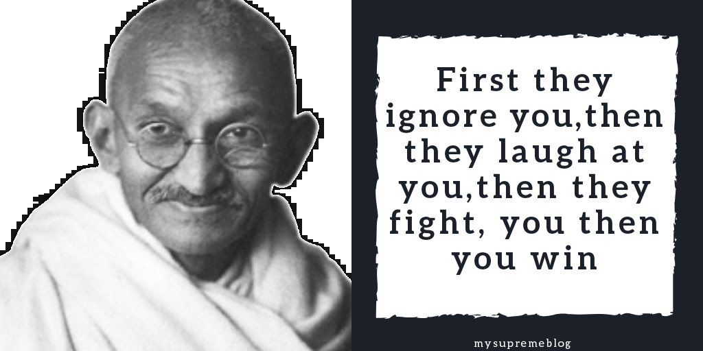 Motivational Quotes by M.K Gandhi 
