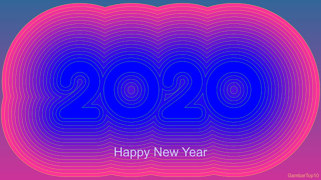 happy new year 2020 rainbow