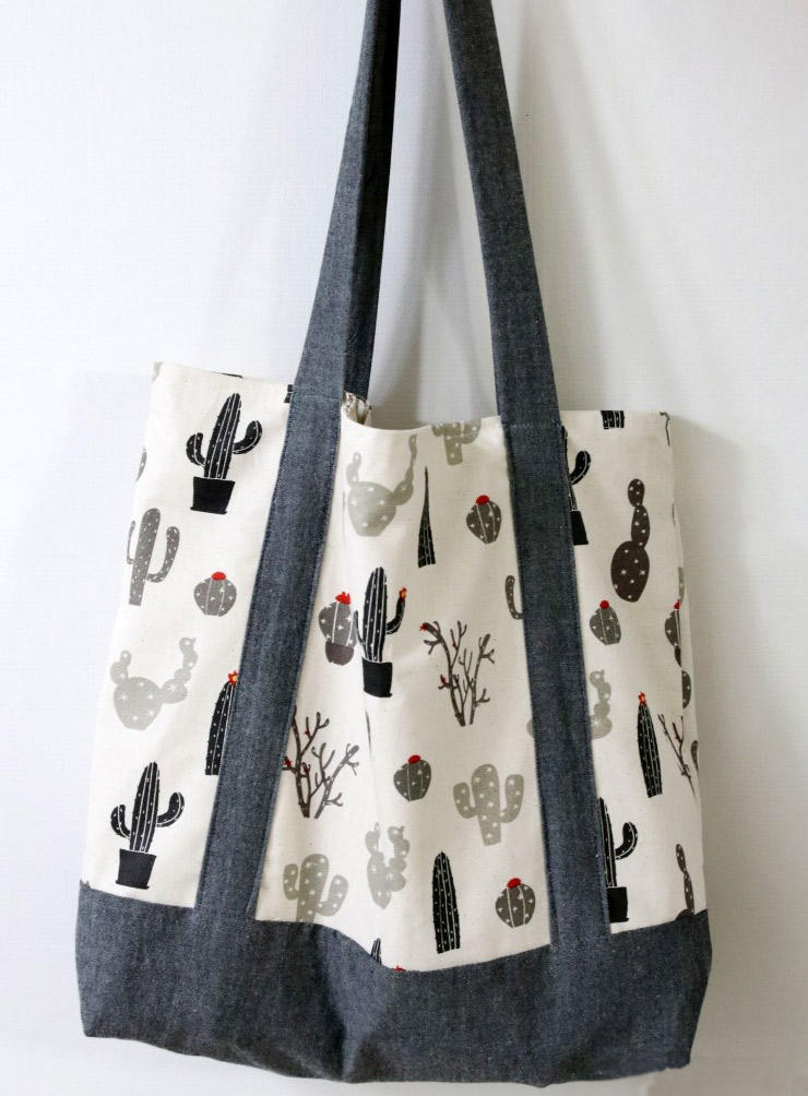 Sew your own unique and eco-friendly shopping bags! Sewing Tutorial