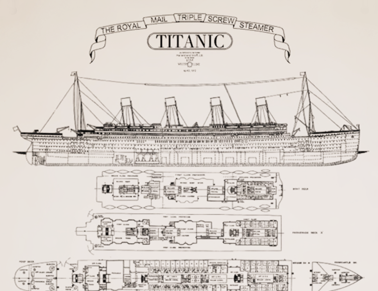 Titanic 2 Deck Plans Blueprints