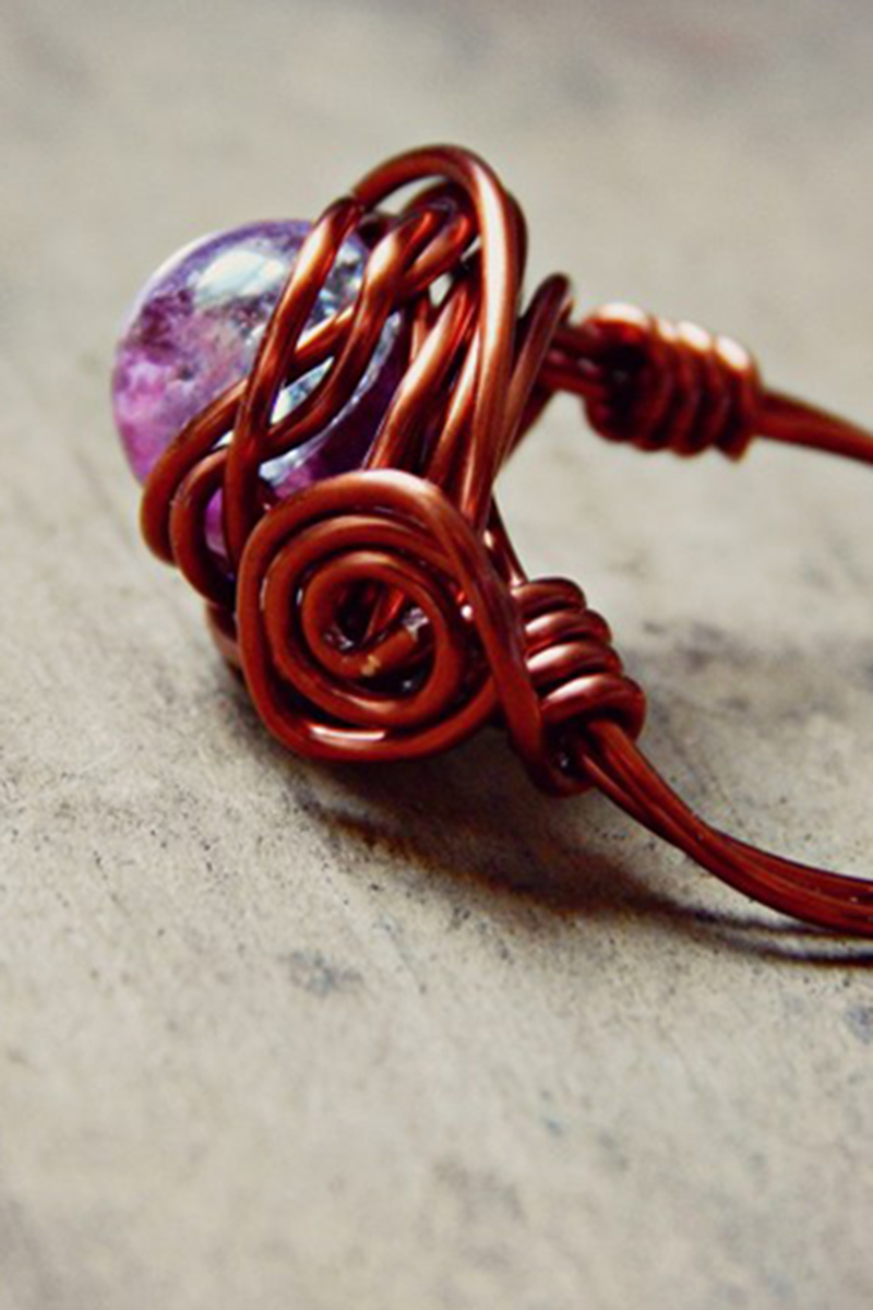 5 ways to make wire wrapped rings Ohoh deco