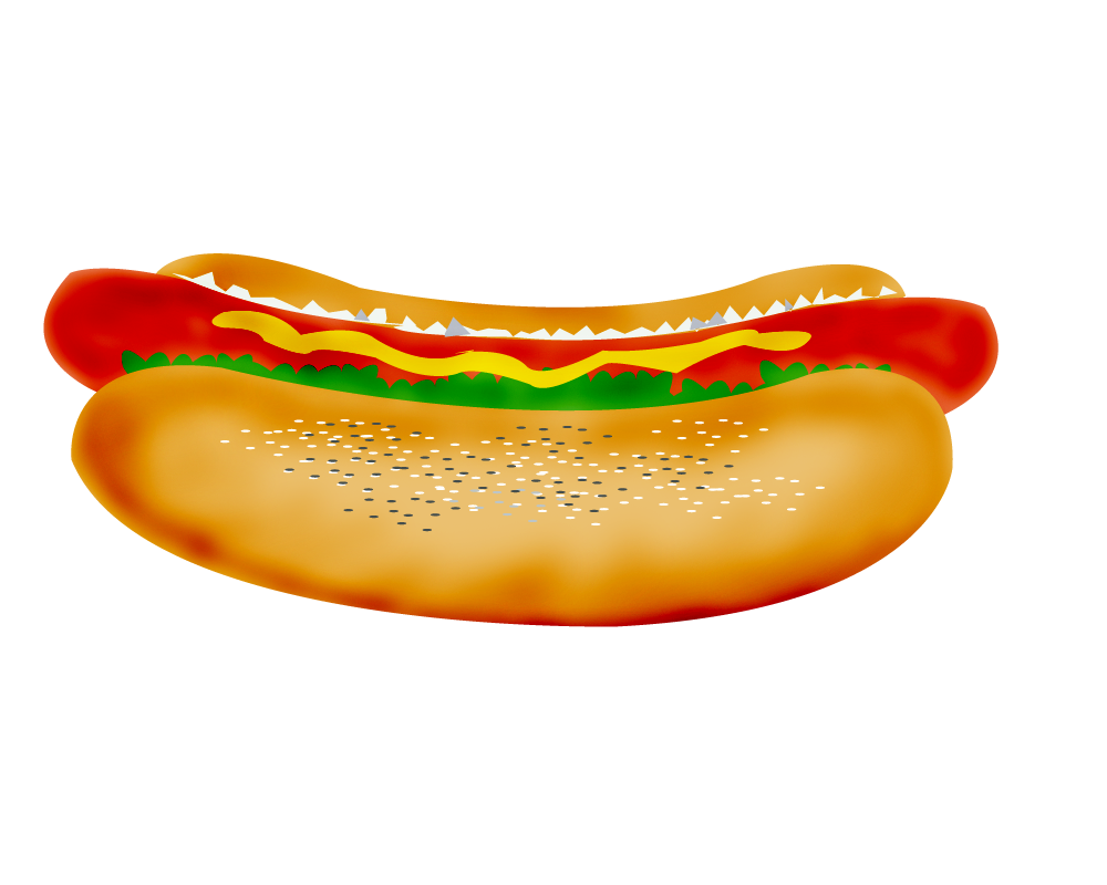 clipart hot dog free - photo #16