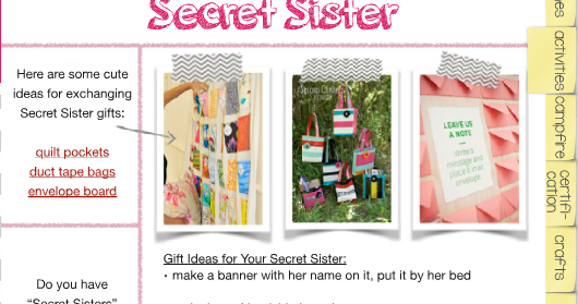 Girls Camp Secret Sister Gifts (Day 3) - Finding Time To Create