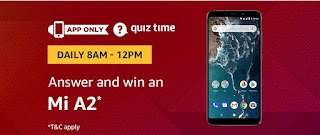 Amazon Quiz Time-Answer & Win Mi A2