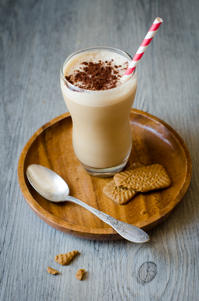 Café glacé caramel spéculoos Cerise et Praline
