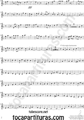 2 Partituras de Vino Griego en Clave de Sol Partitura de Flauta, Violín, Saxofón Alto, Trompeta, Violín, Oboe, Saxo Tenor, Soprano Sax, Barítono, Fliscorno, Trompa, Corno inglés... Sheet Music for Alto Sax, Violin, Flute, Trumpet, Clarinet, Flugelhorn, Horn, Recorder, Baritone, Tenor, Soprano, Oboe... Music Scores in Treble Clef (G)