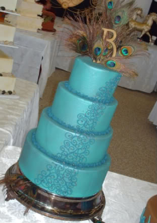 Special Peacock Wedding Cake Topper