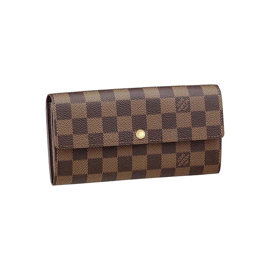 Louis Vuitton Damier Ebene Canvas Sarah Wallet N61734