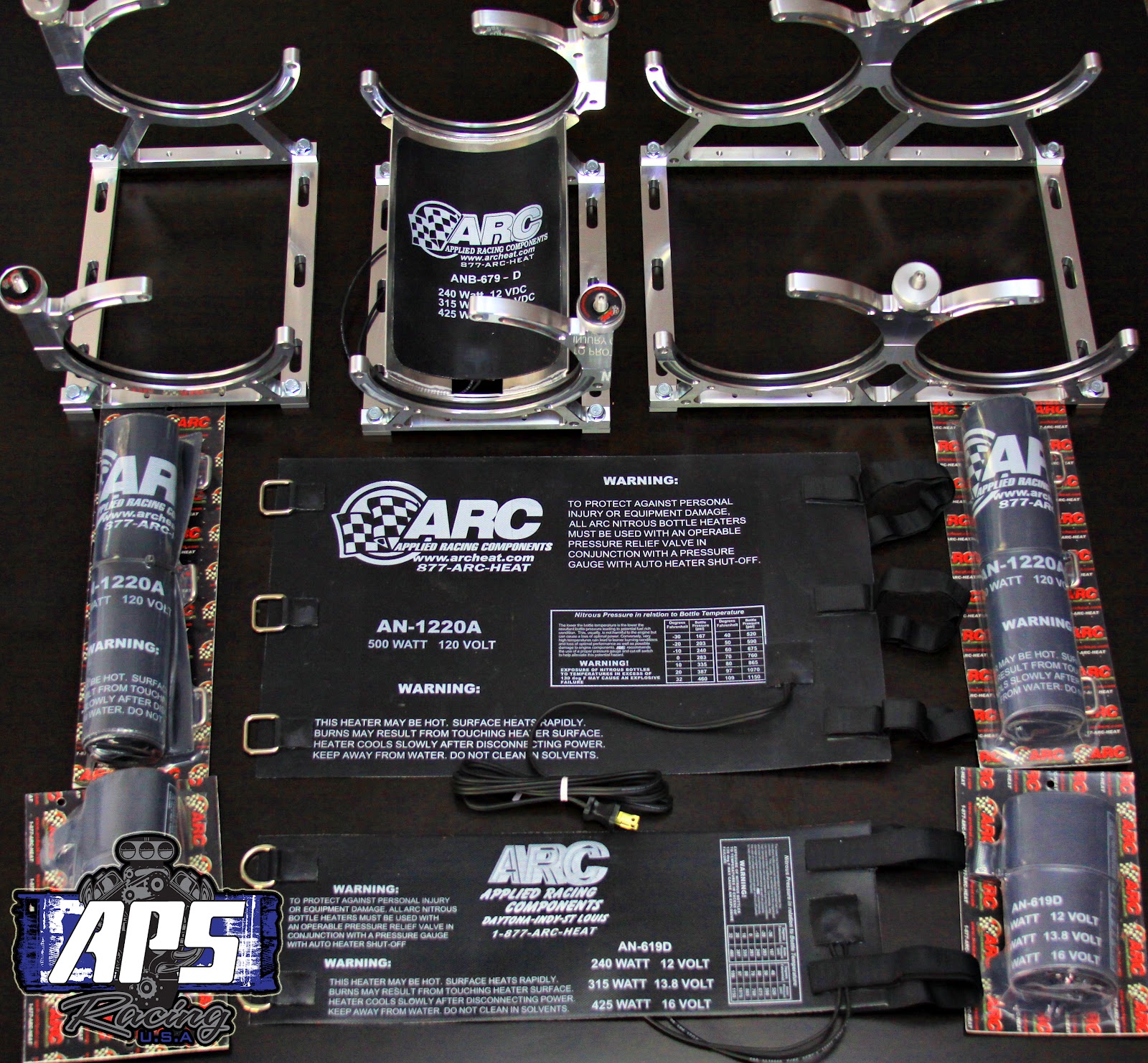 ARC Nitrous Bottle Brackets, Warmers & Pressure Control Systems APS