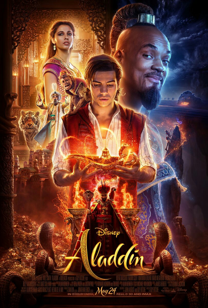 Disney's Aladdin Live-Action 2019 Remake Theatrical Poster Disney's Aladdin Live-Action 2019 Remake Theatrical Poster