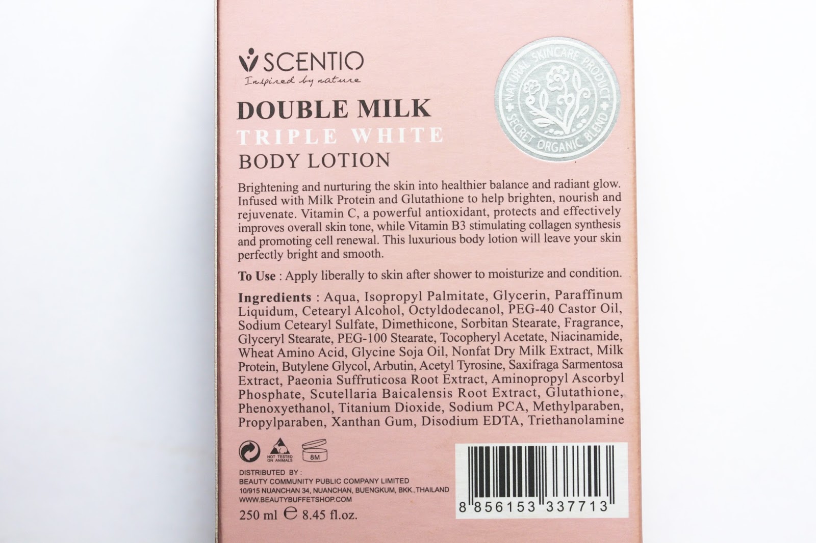 Review Scentio Double Milk Triple White Body Lotion Beauty Appetite