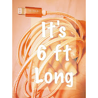a picture of a well manicured hand holding a rose gold iphone charging cable from #PowerUp