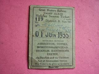 Starcross Rail ticket June 1935