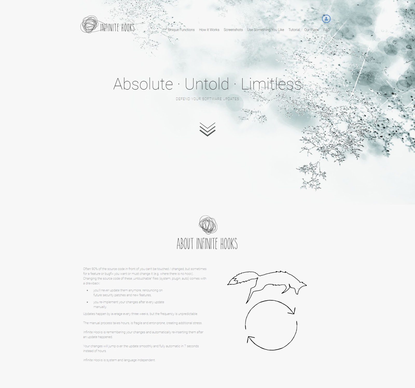 InfiniteHooks Homepage