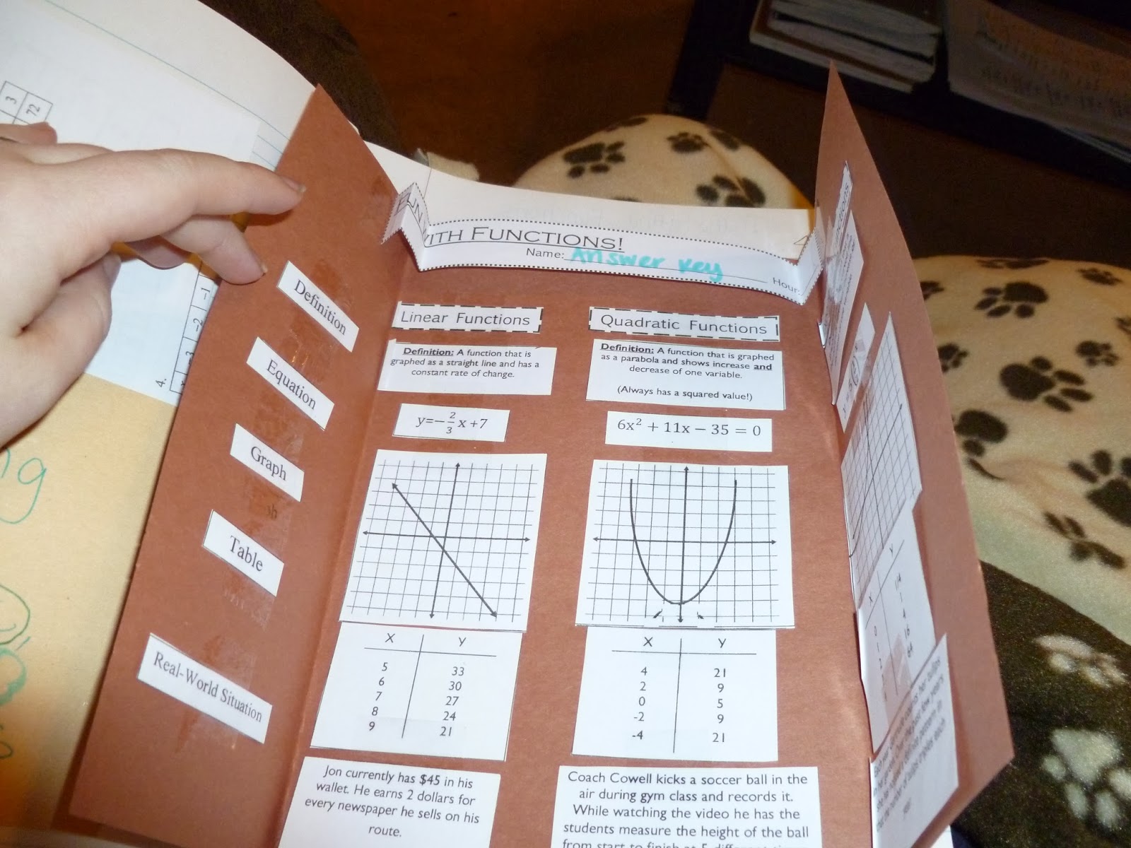 Learning with Tape: Algebra 1 Pages