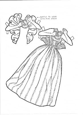 Mostly Paper Dolls: Another BARBIE Paper Doll To Color