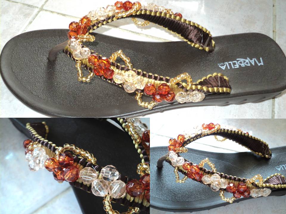 Sandalias Decoradas Con Cuentas De Madera Sandalias Decoradas Con Cuentas De Madera