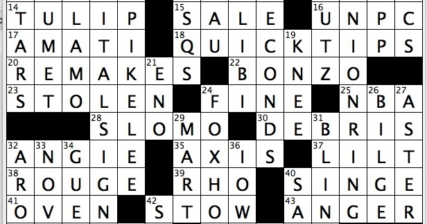 Rex Parker Does the NYT Crossword Puzzle Brother Antonio Girolamo in