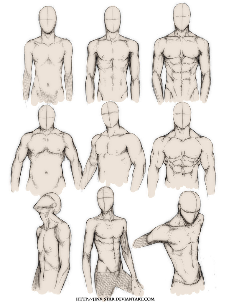2 - Esboço - Corpo Humano (Masculino) 