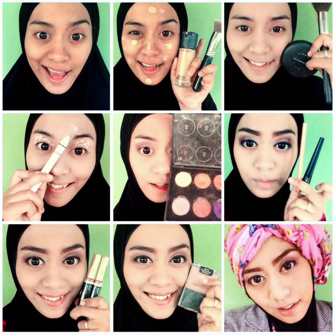 29 Gambar Lengkap Tutorial Hijab Pashmina Wardah Untuk Anda