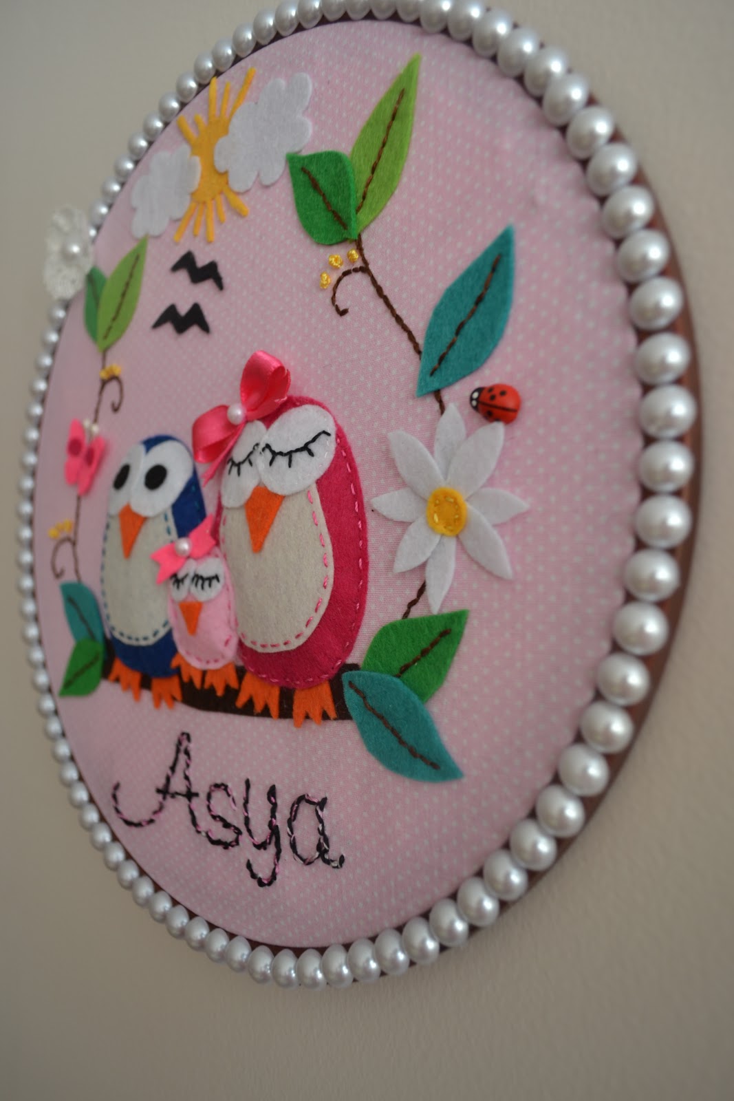 keçeleri kaçırdık Asya bebeğin duvar süsü&hellip;