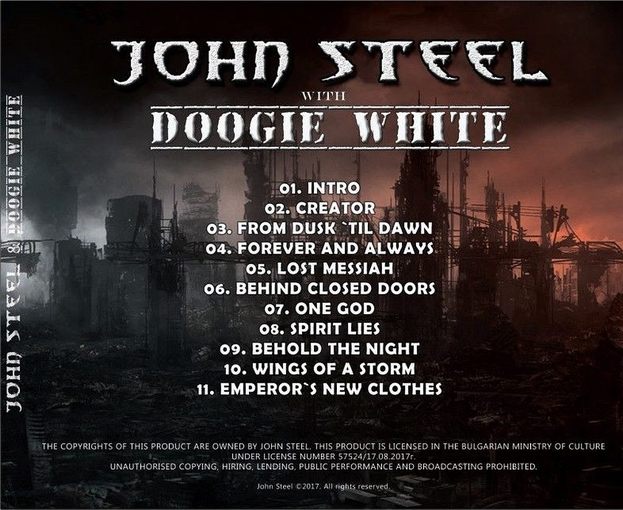 JOHN STEEL with DOOGIE WHITE - Everything Or Nothing (2017) back
