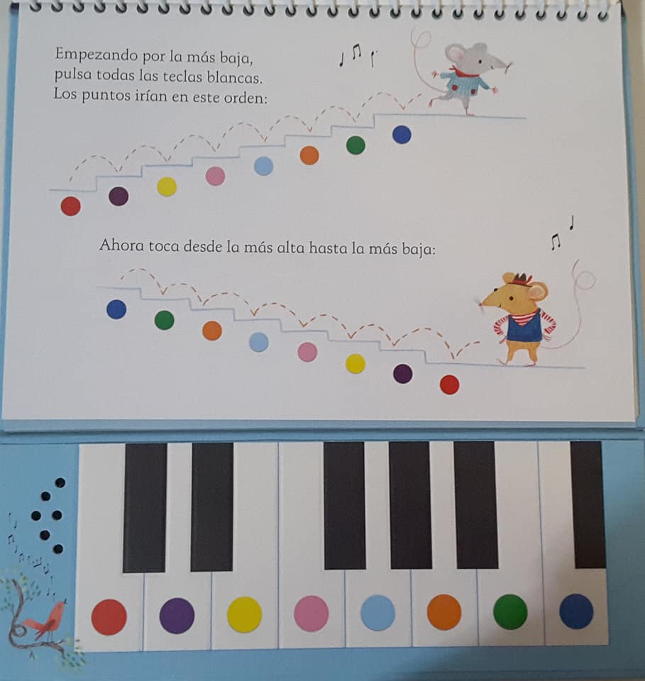 Araña de tela en embudo sagrado Reorganizar Creciendo con libros y juegos: LIBRO-PIANO: "MIS PRIMERAS NOTAS MUSICALES"