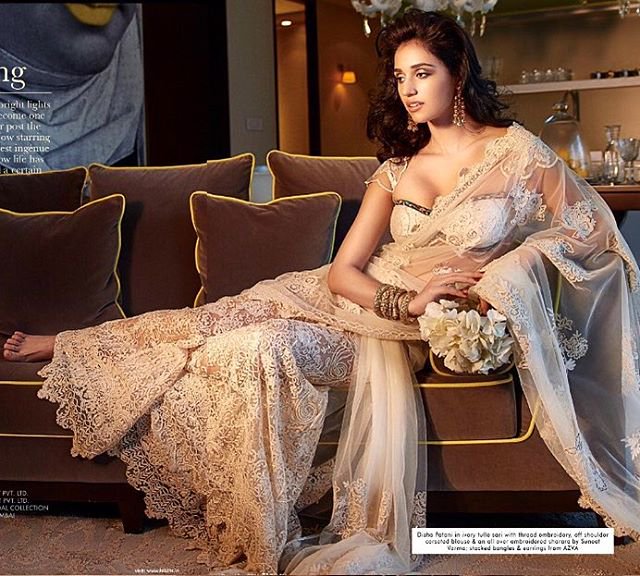 disha patani saree style