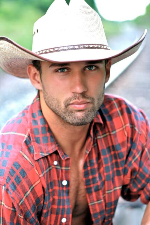 good looking shirtless hot cowboy on a ranch | ROB LANG 