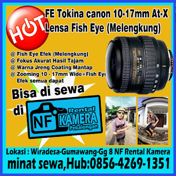 Rental Lensa Tokina 10-17mm FIsheye DX-TX for CANON.   [Rp. 90.000/24 Jam]