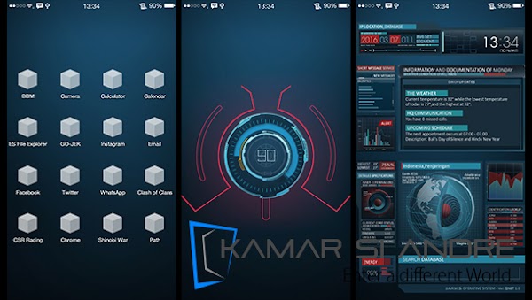 Cara membuat tampilan home screen android keren ala ironman 