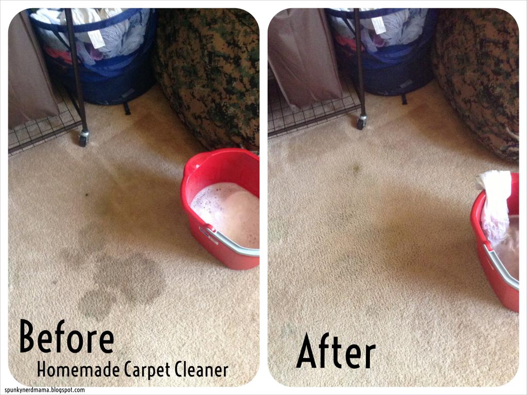 spunky nerd mama Homemade Carpet Cleaner Dawn + Peroxide