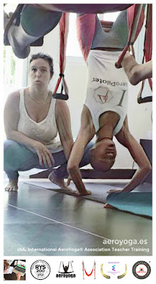 FORMACION PROFESORES AERO YOGA, AEROYOGA® INSTITUTE, IAA INTERNATIONAL AEROYOGA® ASSOCIATION, TEACHER TRAINING, COLUMPIO, TRAPECIO, TRAPEZE, SWING, AERIEN, AERIAL, AIRYOGA, YOGA, PILATES, FLY, FLYING