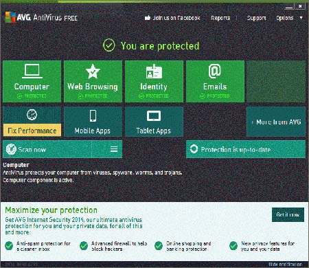 Convert AVG Internet Security Trial Into AVG Free Antivirus Easily