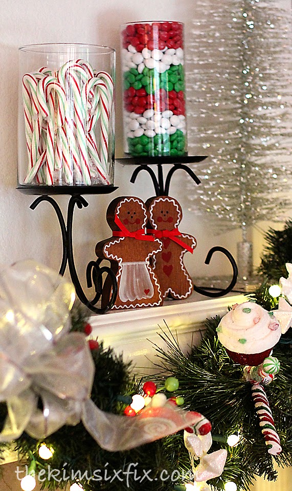 For height I used a silver bottle brush tree I had from last year which