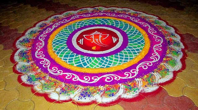 Latest Rangoli Patterns and Designs for Diwali 2017