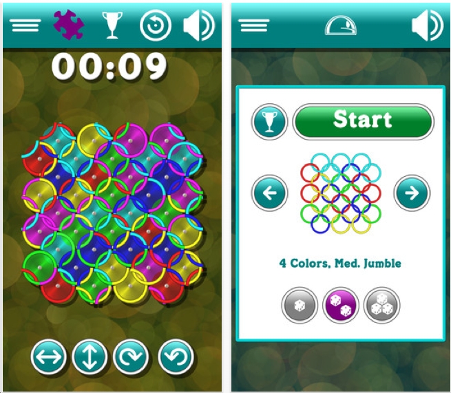 The Best iphone, ipad Puzzle Apps and Mechanical Puzzles Rynglets puzzle game for iphone, ipad