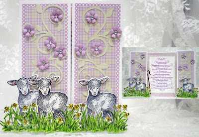 Our Daily Bread Designs Stamp Sets: The Shepherd, Psalm 23 Script, Our Daily Bread Designs Paper Collections: Pastel Paper Pack 2016, Our daily Bread Designs Custom Dies: Little Lamb, Fancy Foliage, Bitty Blossoms